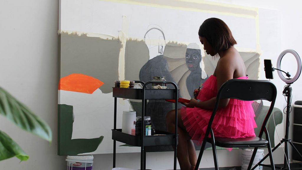 Solo exhibition. Zandile Tshabalala
