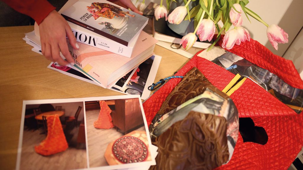 Studio view of Chalisée Naamani’s Studio. Photographer: Léa Scheldeman