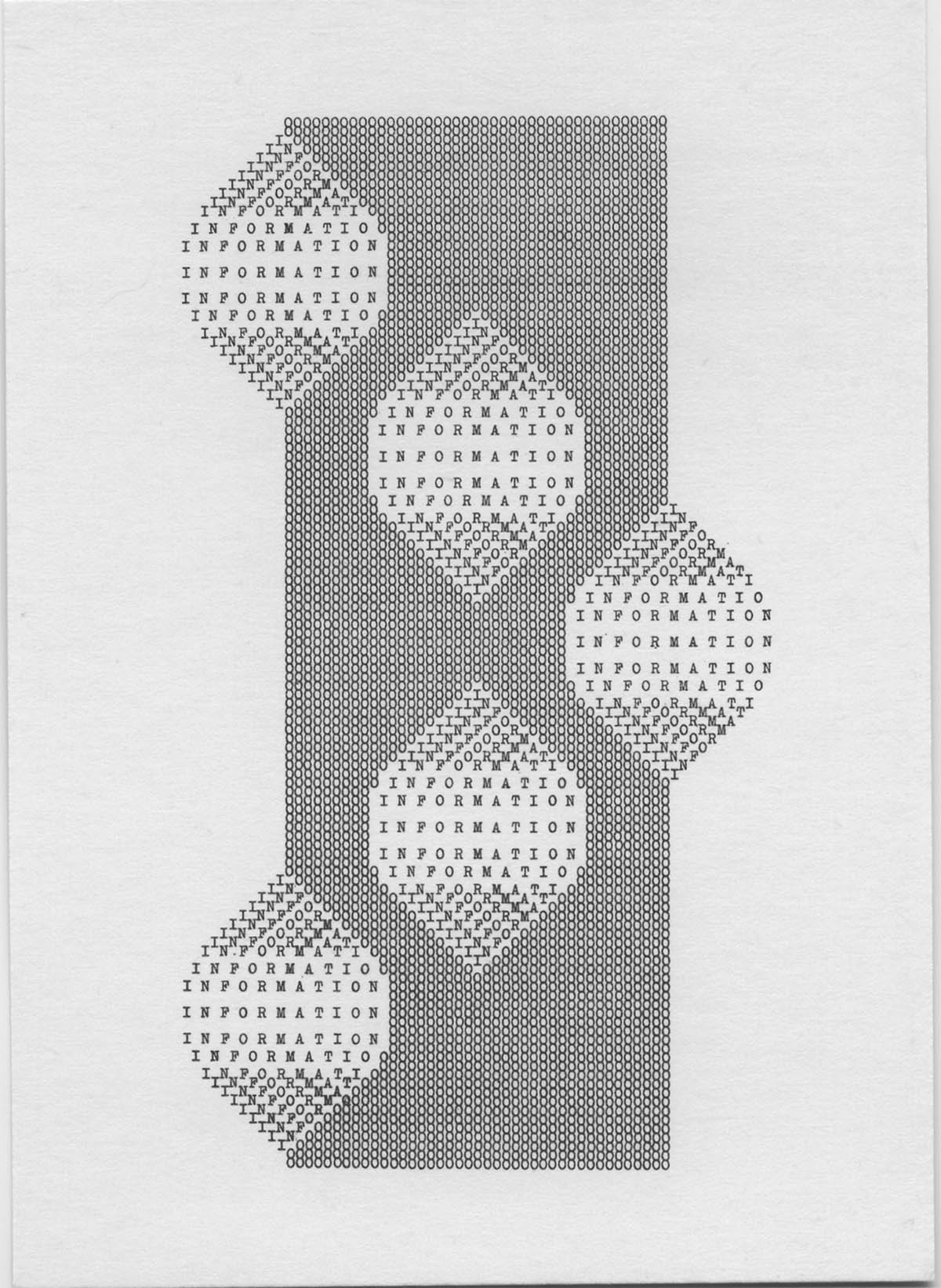 Ruth Wof-Rehfeldt, Information (Informationsbildung), 1970er Jahre, Zinkografie; 14.5 × 10.5 cm. Courtesy of The Artist and ChertLüdde, Berlin.