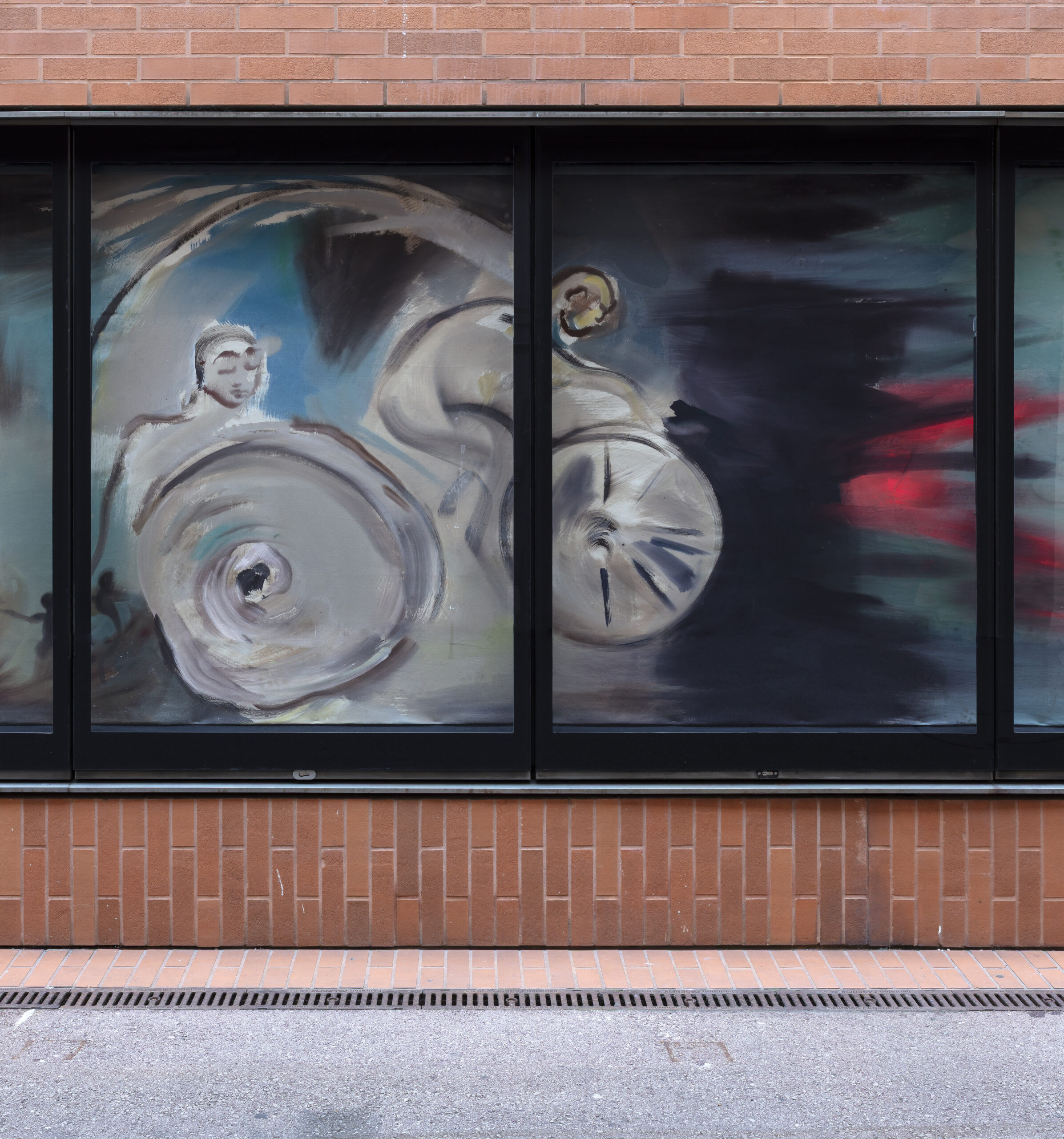 Exhibition view Sophie von Hellermann: Get Your Head Around It (Detail), Kunsthalle Wien 2025 Courtesy of the artist, photo: Markus Wörgötter