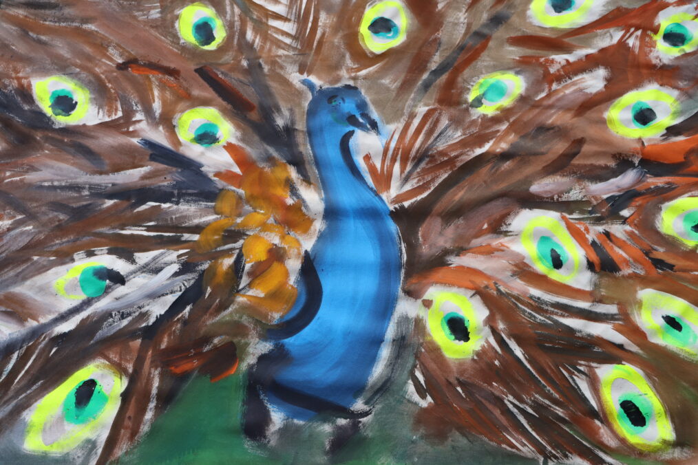 Exhibition view. Sophie von Hellermann: Get Your Head Around It,  (Detail) Kunsthalle Wien 2025 
Courtesy of the artist, Photo: Markus Wörgötter