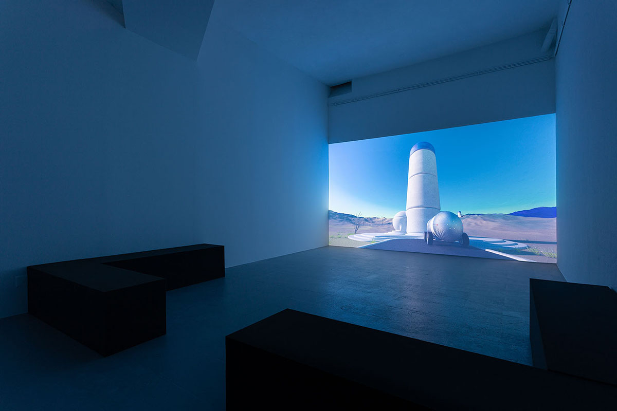 Giulio Scalisi, A house for a gentleman, 2021. A house for a gentleman, 2021, 16:9, video, color, sound, 15 min. Kunsthalle Lissabon, Lisbon. Photo: Bruno Lopes.