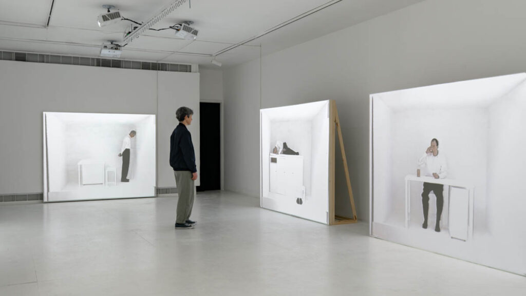 Exhibition view: Solutions and Problems by Absalon — curated by Hila Cohen-Schneiderman. Courtesy of CCA Tel Aviv-Yafo. Photo: Daniel Hanoch.