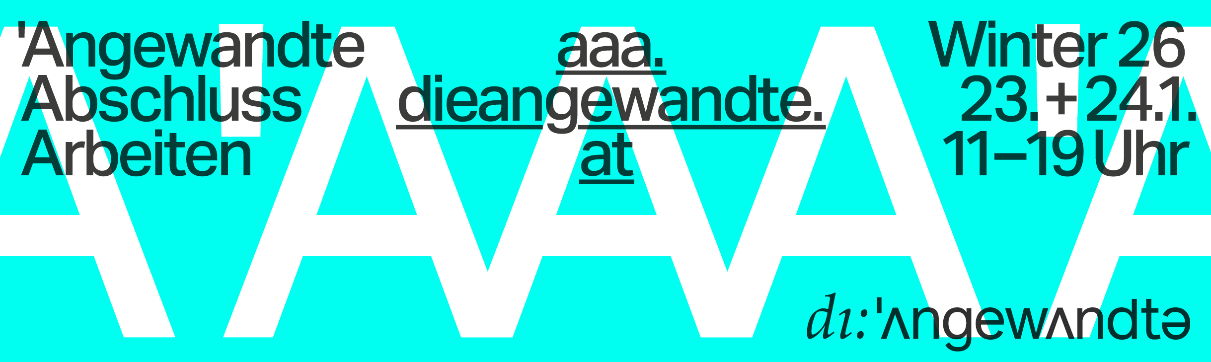 'AAA – Angewandte Abschluss Arbeiten