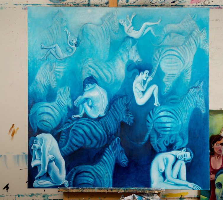 Dream, oil on canvas, 60x60cm, 2021