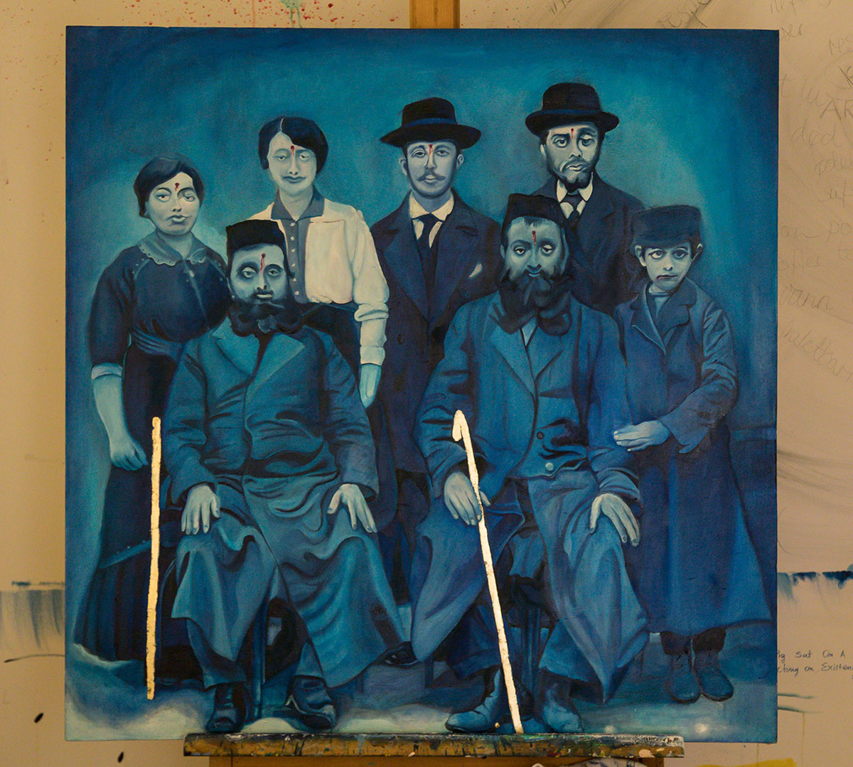 The Jews-Family Constalation, 2020, 100x100cm