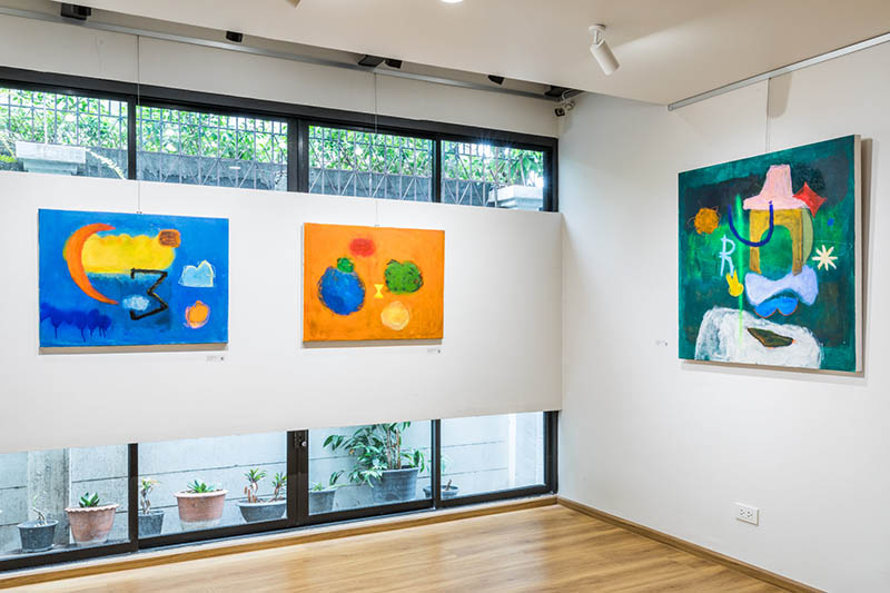 Exhibition view. Aimi Kaiya – CAT's Kaleidoscope at the KICH Gallery in Bangkok