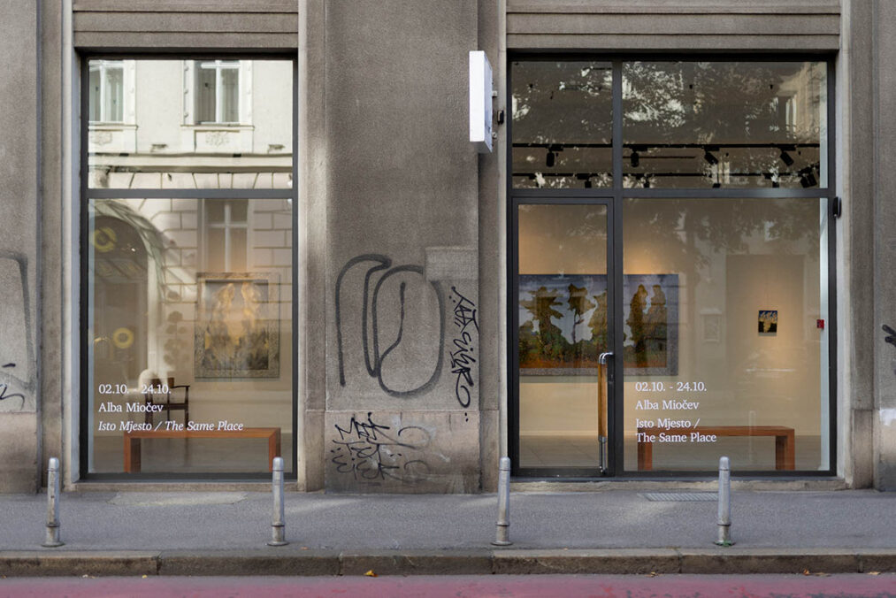 Exhibition view: Alba Miočev: THE SAME PLACE, Kolekcionart, Zagreb, 2026. Photo: Ivor Lapic