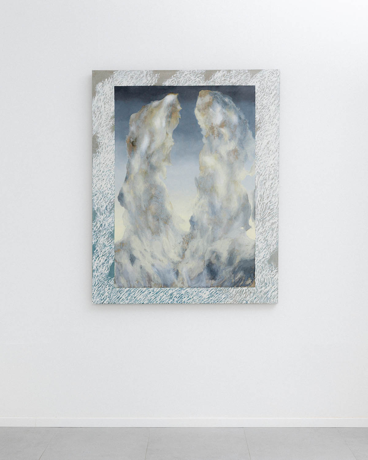 Alba Miocev, First Snow, 2026, oil on linen canvas, 120 × 150 cm. Photo: Kolekcionart