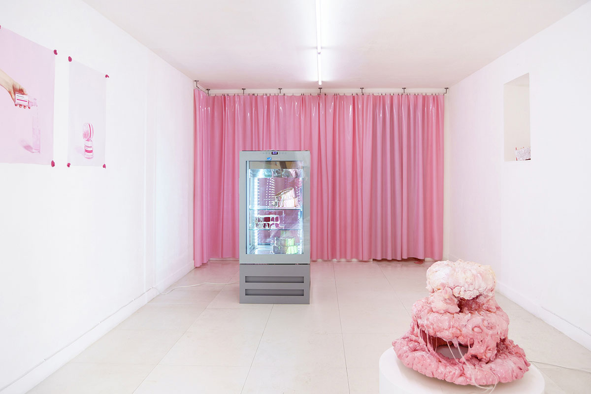 Alice Pilusi, My purble place, 2021, curated by Alberta Romano and Enzo Di Marino, exhibition view at L’Ascensore, Palermo, Italy., 2021. Ph. Filippo Nicoletti