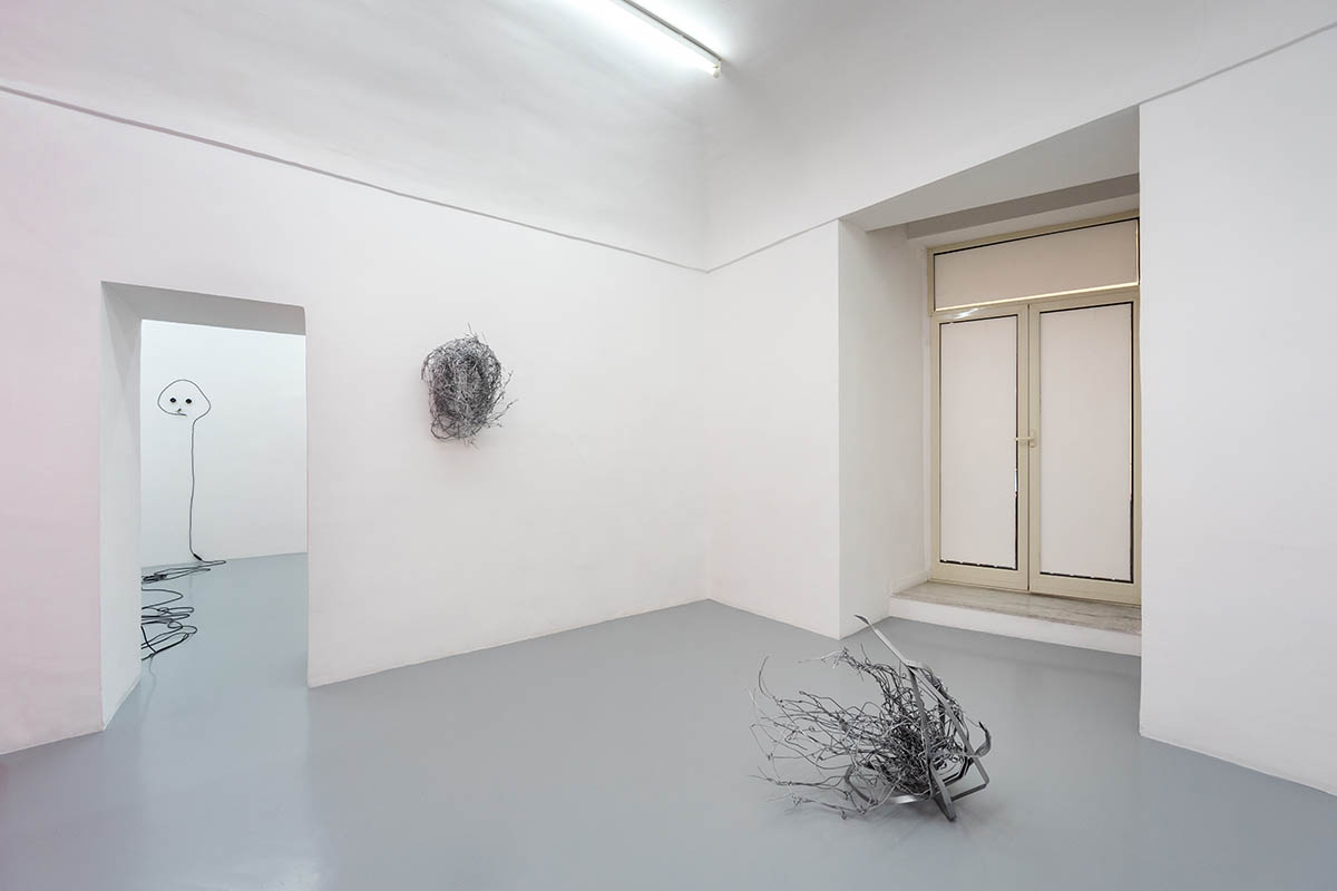 Alberto Tadiello, Chlamydomonas Nivalis, 2021, exhibition view at Umberto Di Marino Gallery, Napoli, Italy, ph. Danilo Donzelli