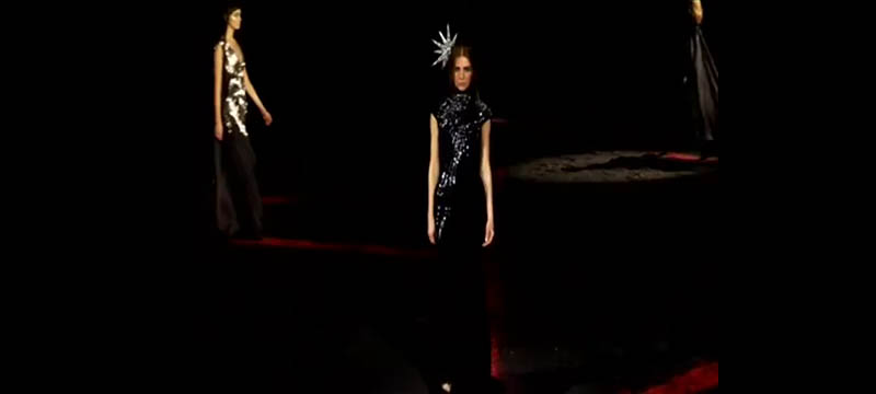 Black velvet evening dress. In Memory of Elizabeth Howe, 2007. Screenshot