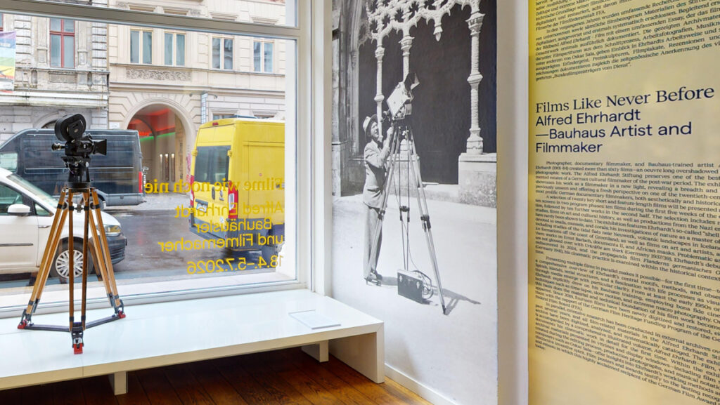 Exhibition: Films Like Never Before. Alfred Ehrhardt – Bauhaus Artist and Filmmaker, Alfred Ehrhardt Stiftung, Berlin, 2026. Photos: Courtesy of the Alfred Ehrhardt Stiftung