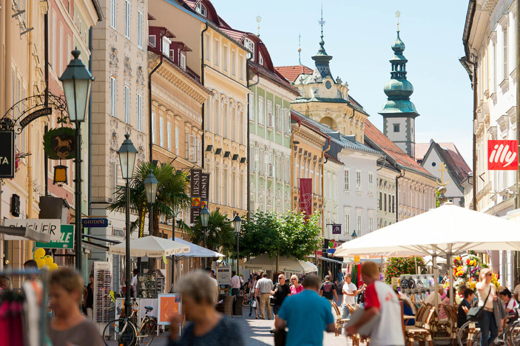 „Alter Platz“, pedestrian area, Klagenfurt, Carinthia, Austria. Photo: Franz Gerdl