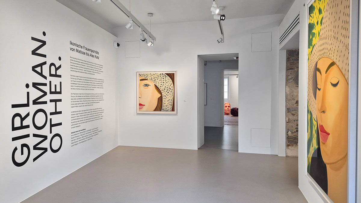 Exhibition view: Girl. Woman. Other. Iconic Portraits of Women: From Matisse to Alex Katz