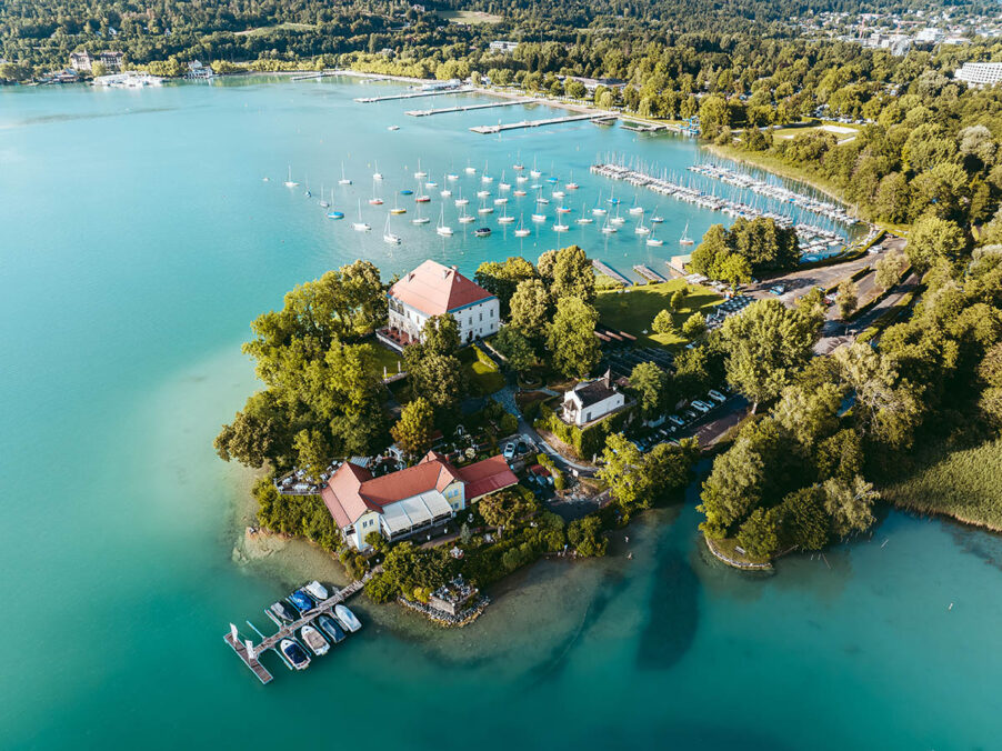 Maria Loretto at Lake Wörthersee, Klagenfurt, Carinthia, Austria. Photo: Thomas Sattler