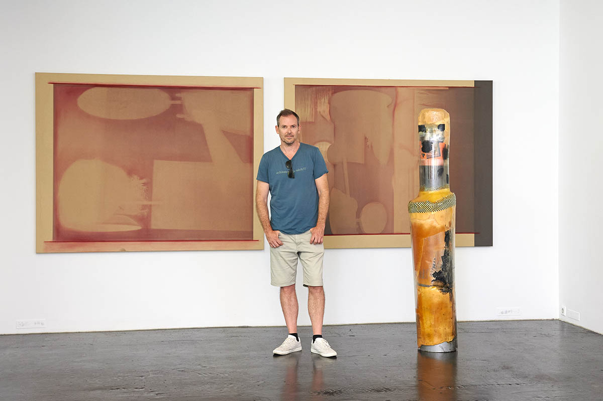 Christopher Alan Lane at Galerie Lukas Feichtner, July 2026. Photo: Daniel Lichterwaldt