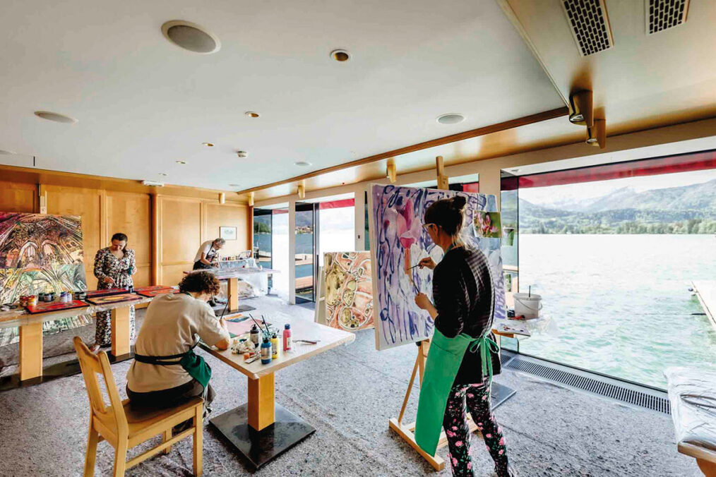 Open Studio at Hotel Im Weissen Rössl im Salzkammergut. Photo: Bettina Gangl