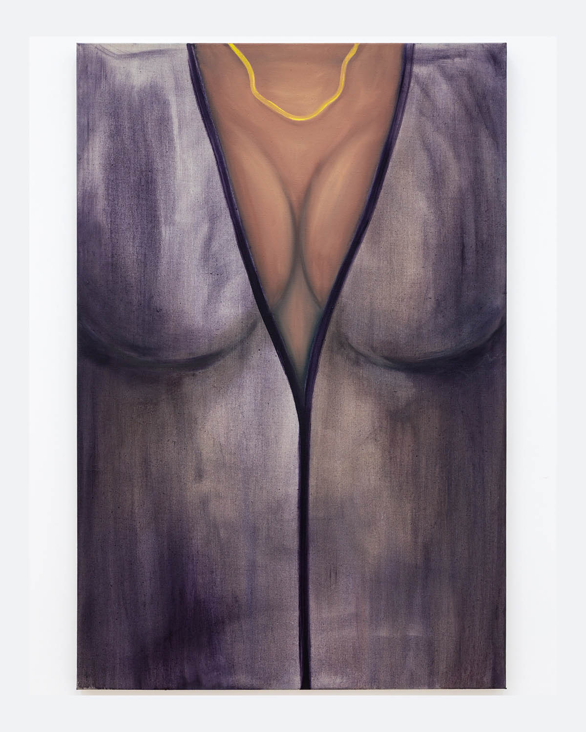 Kyveli Zoi, woman, 2022, oil on linen, 120x80x3,5 cm | Courtesy the artist and Acappella. Photo: Danilo Donzelli