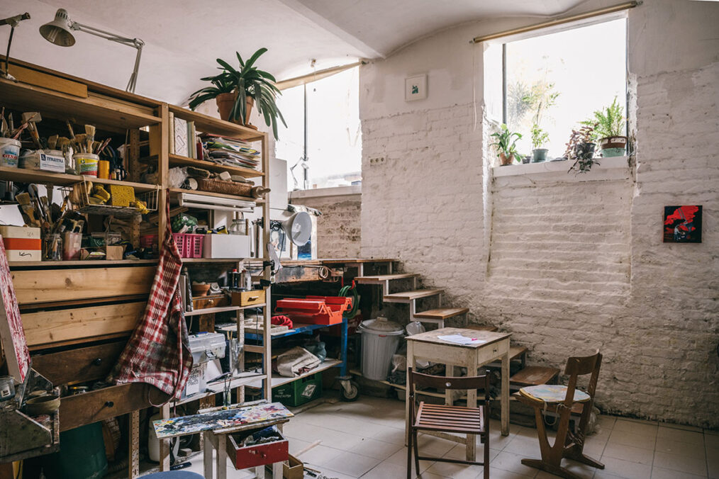 Aufnahme aus dem Studio von Assunta Abdel Azim Mohamed. Foto: Matthias Dorninger