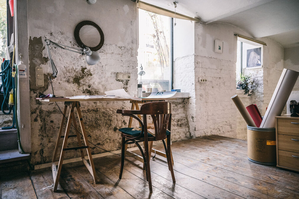 Aufnahme aus dem Studio von Assunta Abdel Azim Mohamed. Foto: Matthias Dorninger