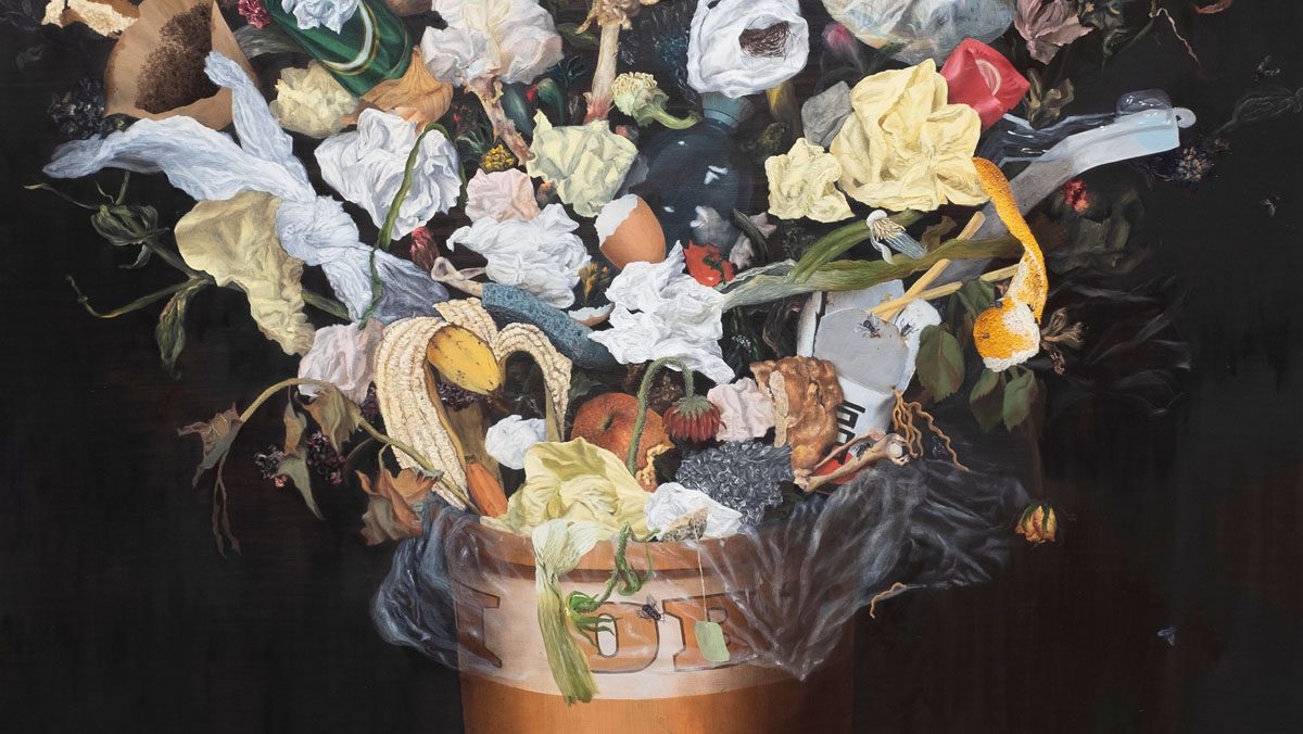 Solo Ausstellung. Haruko Maeda „The Great Bouquet“ 130 x 90 cm, Öl auf Leinwand, 2018