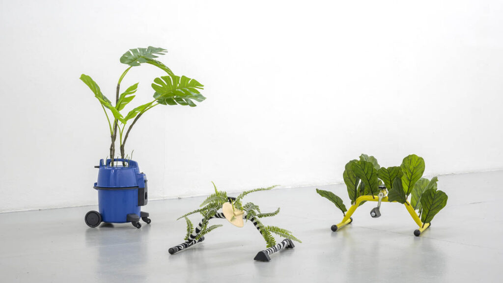 exhibition view "Looking at a Blackbird" at Kunstverein Freiburg, 2021. Photo: Marc Doradzillo