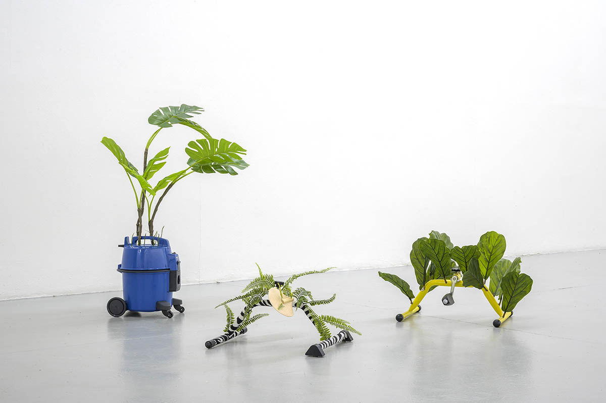 exhibition view "Looking at a Blackbird" at Kunstverein Freiburg, 2021. Photo: Marc Doradzillo