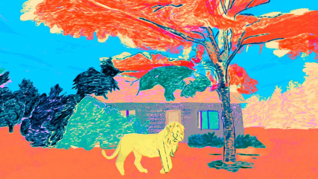 the old road, 2020,mixed media on canvas, 50x70cm