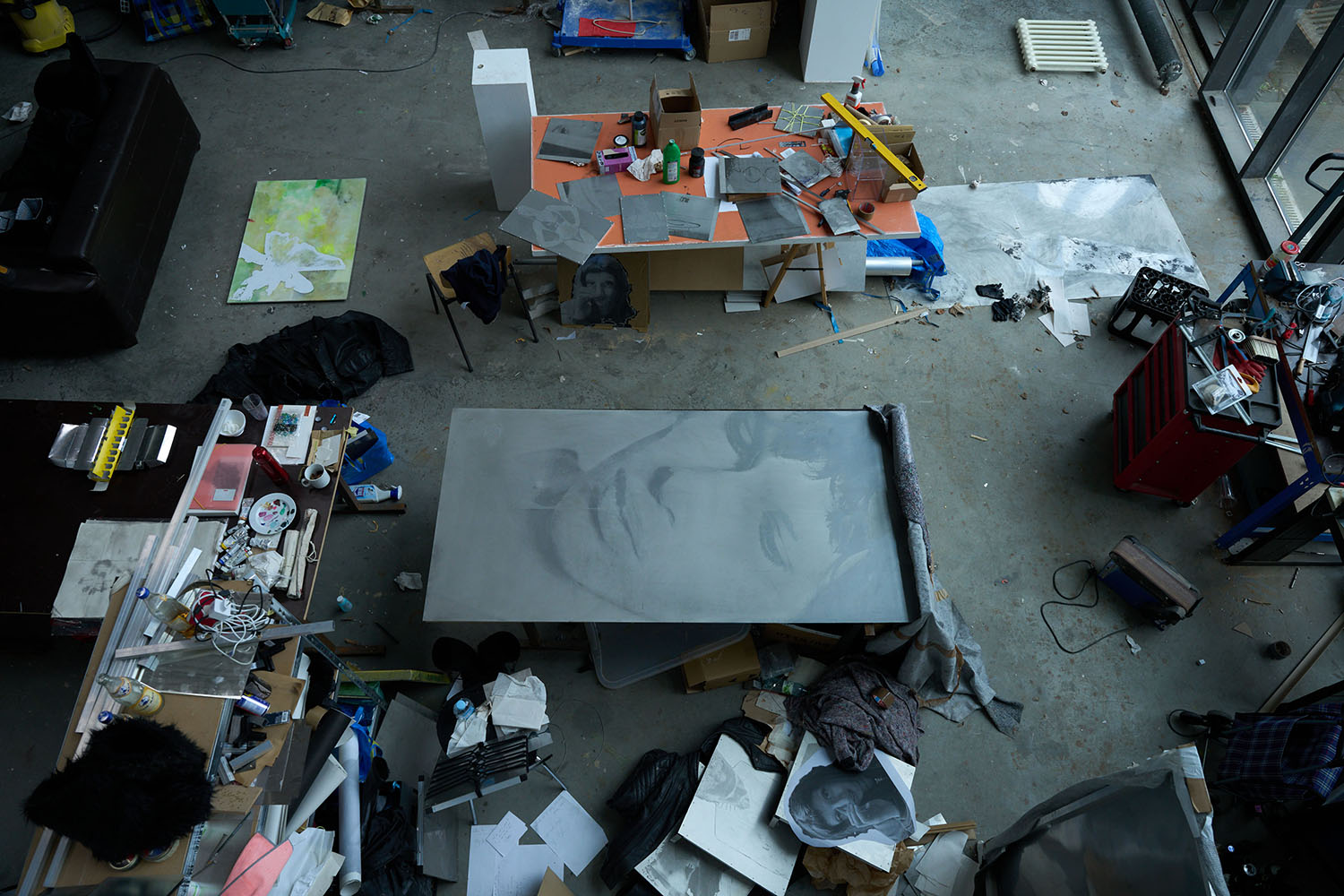 Bailey Keogh’s studio in Berlin. Photo: