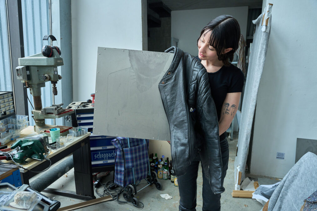 Bailey Keogh in her studio in Berlin. Photo: