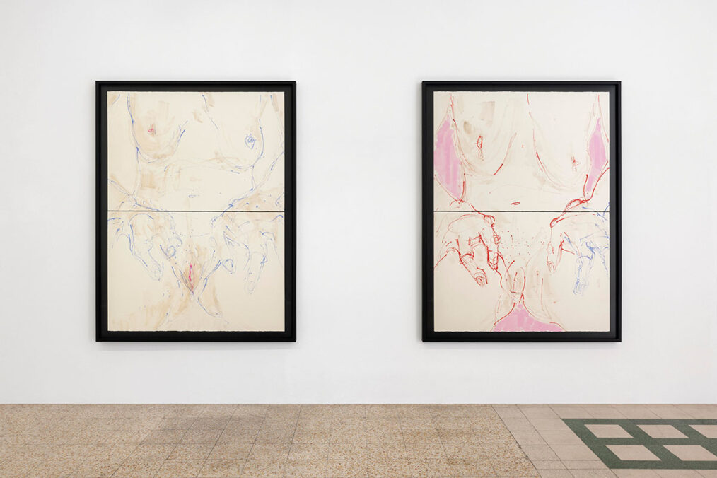 Exhibition view: Gabrielle Goliath – Bearing, Raffaella Cortese, Milan, 2026. Photos: Andrea Rossetti