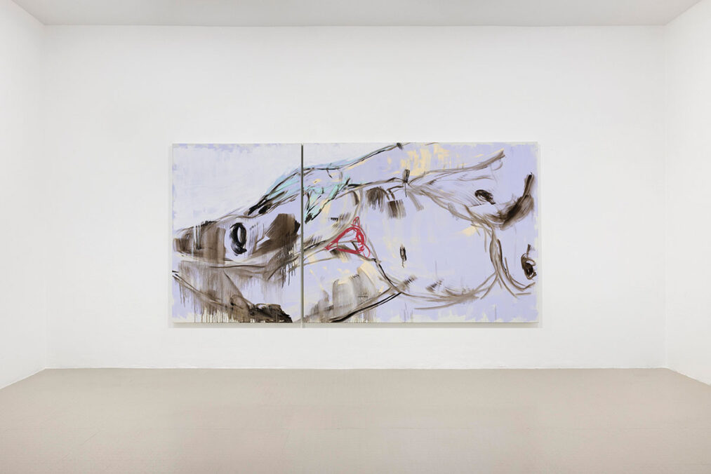 Exhibition view: Gabrielle Goliath – Bearing, Raffaella Cortese, Milan, 2026. Photo: Andrea Rossetti