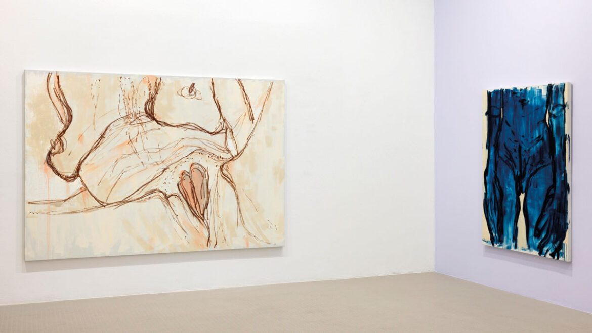 Exhibition view: Gabrielle Goliath – Bearing, Raffaella Cortese, Milan, 2026. Photo: Andrea Rossetti