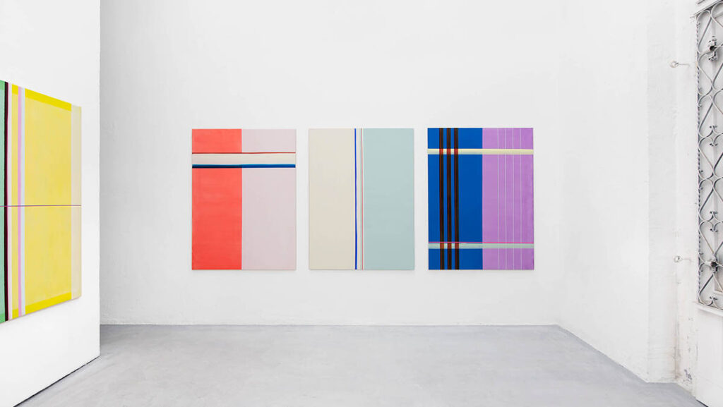 exhibition view: Myriam Mayer – Chromos at Kunsthalle.Ost, 2026. Photo: Björn Siebert