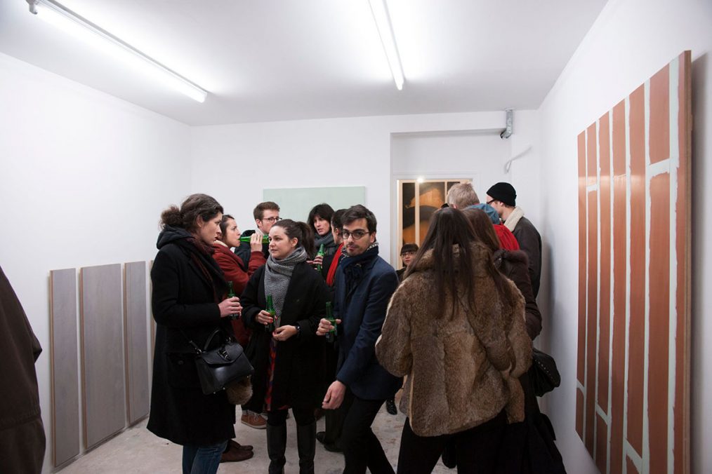 Opening of exhibition Outs by Olve Sande, 2013. Photo: Courtesy of Yann Revol & Ciaccia Levi
