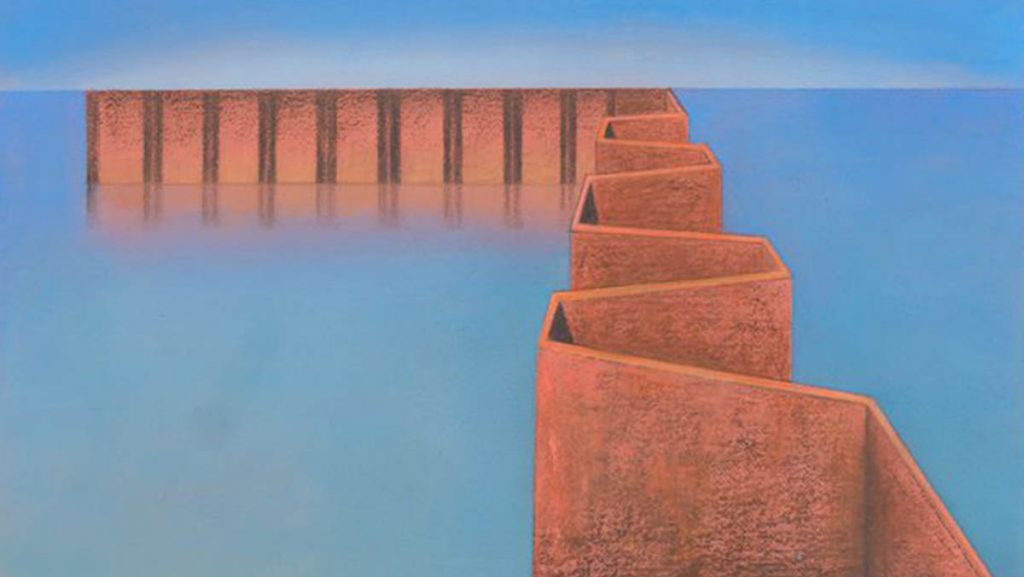 2 Eduard Angeli Barrikade 2019 Pastell auf Papier; 55 x 73 cm Euro 4000