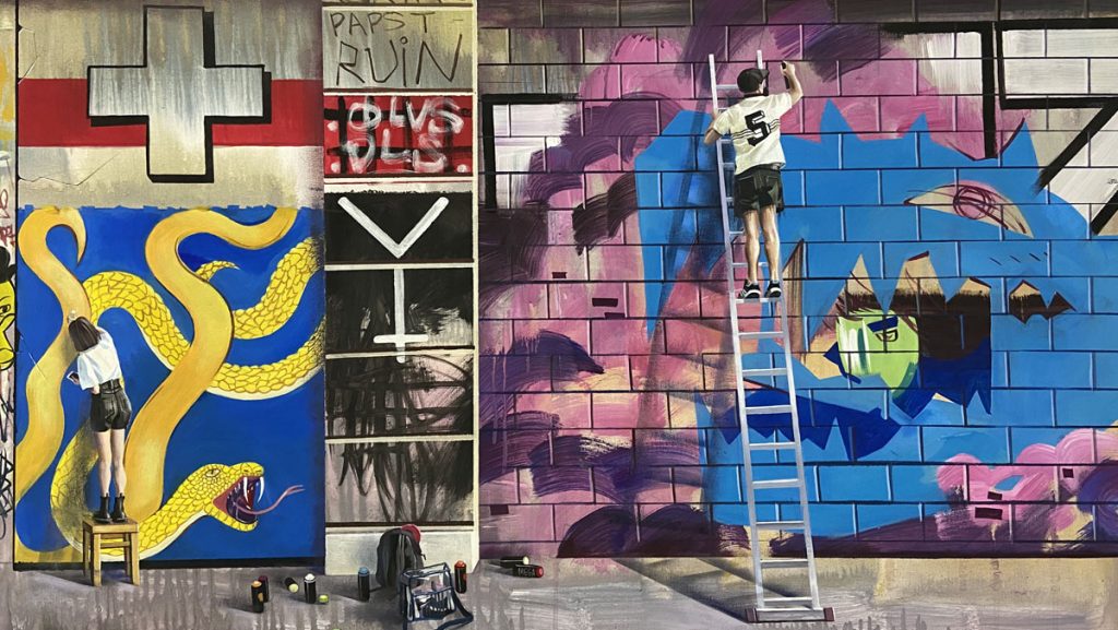 Balance, acrylic on canvas, 80x100cm, 2020