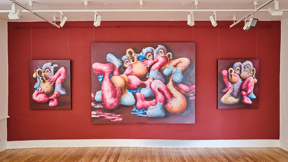 Installation view. Ebru Duruman – Breasts and Breaths, 02 March 2022 – 23 April 2022 at Bloom Galerie, Geneva