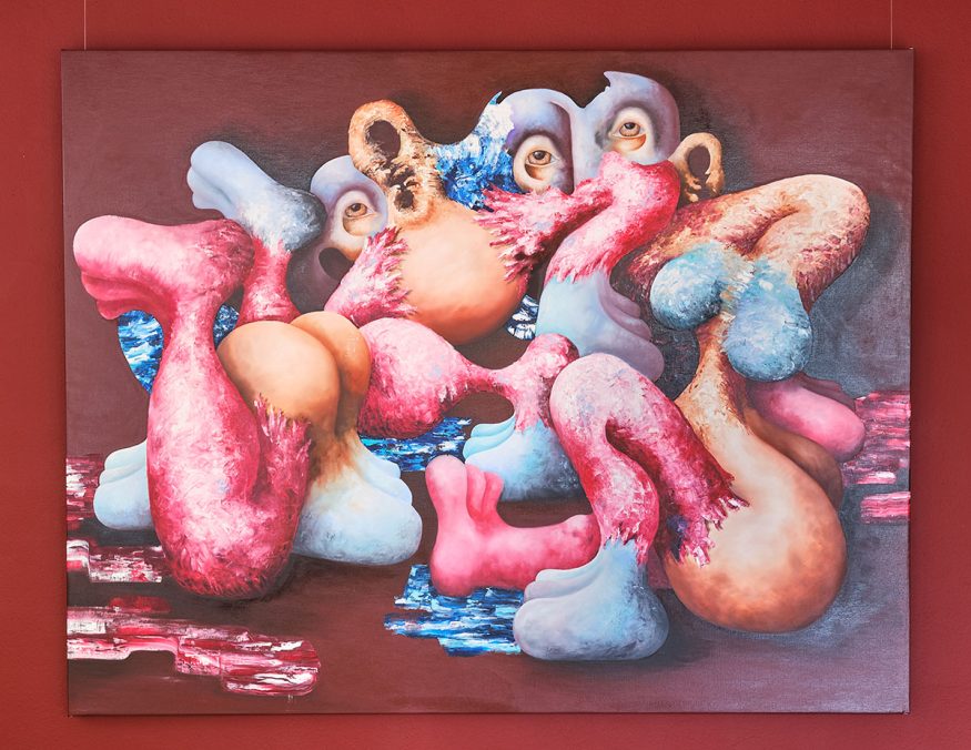 Just a Glimpse?, 2022 - oil on canvas - 196 x 250 cm