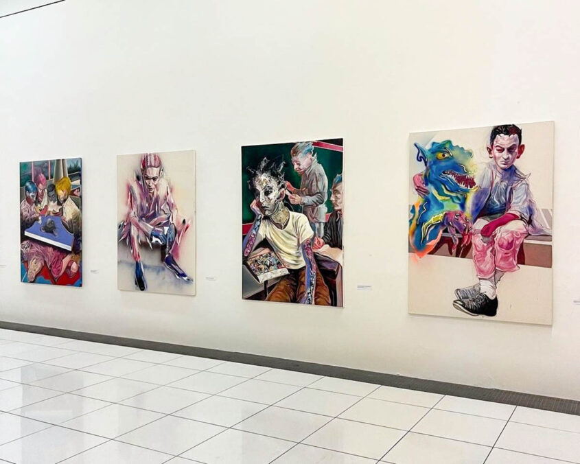 Ausstellungsansicht. Tomáš JETELA “Magic Monsters” in der Galerie Nová Síň 