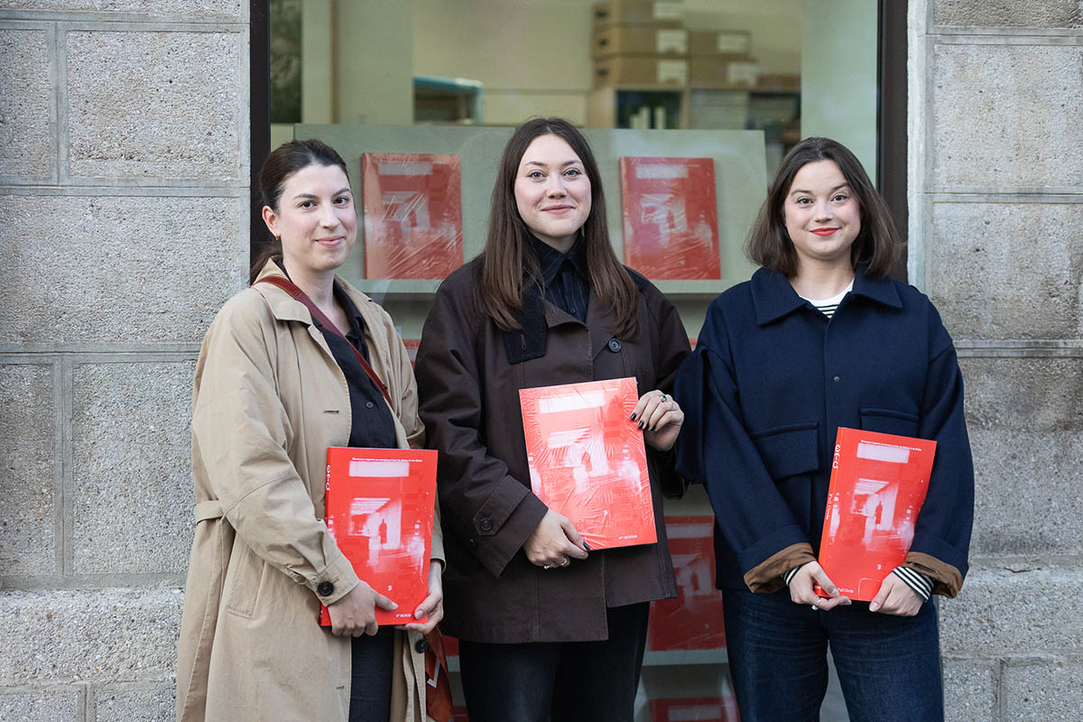 ETC. magazine team: Hana Čeferin, Lara Mejač, Ajda Ana Kocutar. Photo: Matic Pandel