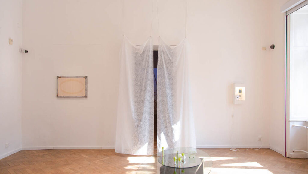 Installation View (Dining Room) left to right - Charly Mirambeau and Sebastian Koeck