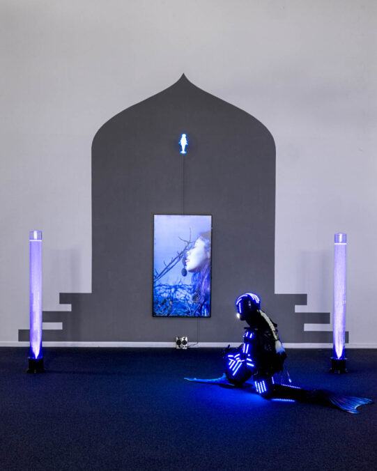 Exhibition view: Politics at the Kitchen Table: Nutrition in Contemporary Art, curated by Julia Katharina Thiemann, Wilhelm-Hack-Museum, 2026. Photo: Lys Y Seng