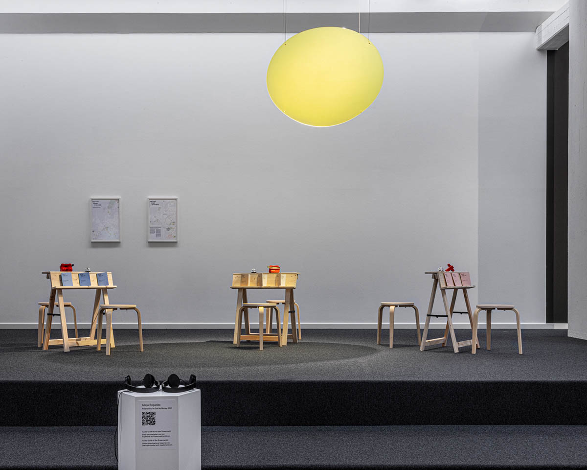 Exhibition view: Politics at the Kitchen Table: Nutrition in Contemporary Art, curated by Julia Katharina Thiemann, Wilhelm-Hack-Museum, 2026. Photo: Lys Y Seng