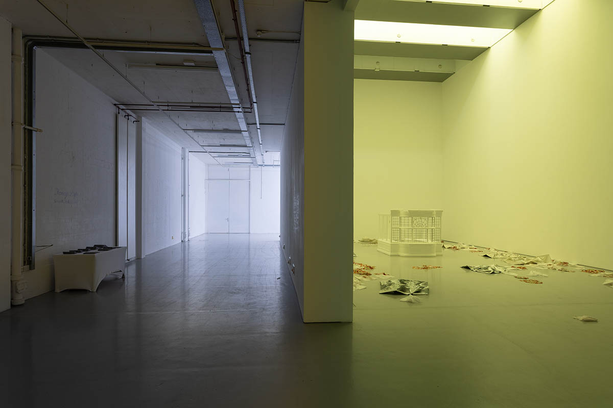 Nancy Lupo, Several Chickens Later (2026). Installation view, Spike Island, Bristol. Photograph by Rob Harris.