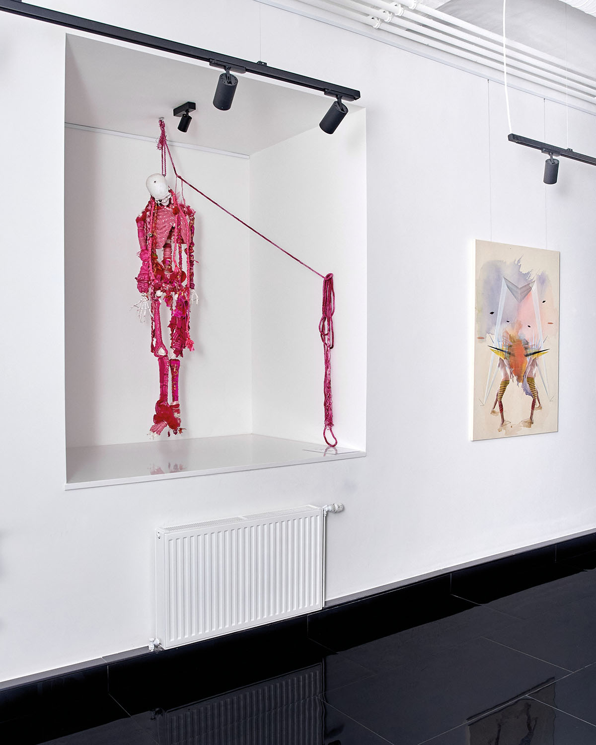 Exhibition view: Metamorphosis. Artists (l.–r.): Kata Oelschlägel, Katrin S. Weidhofer