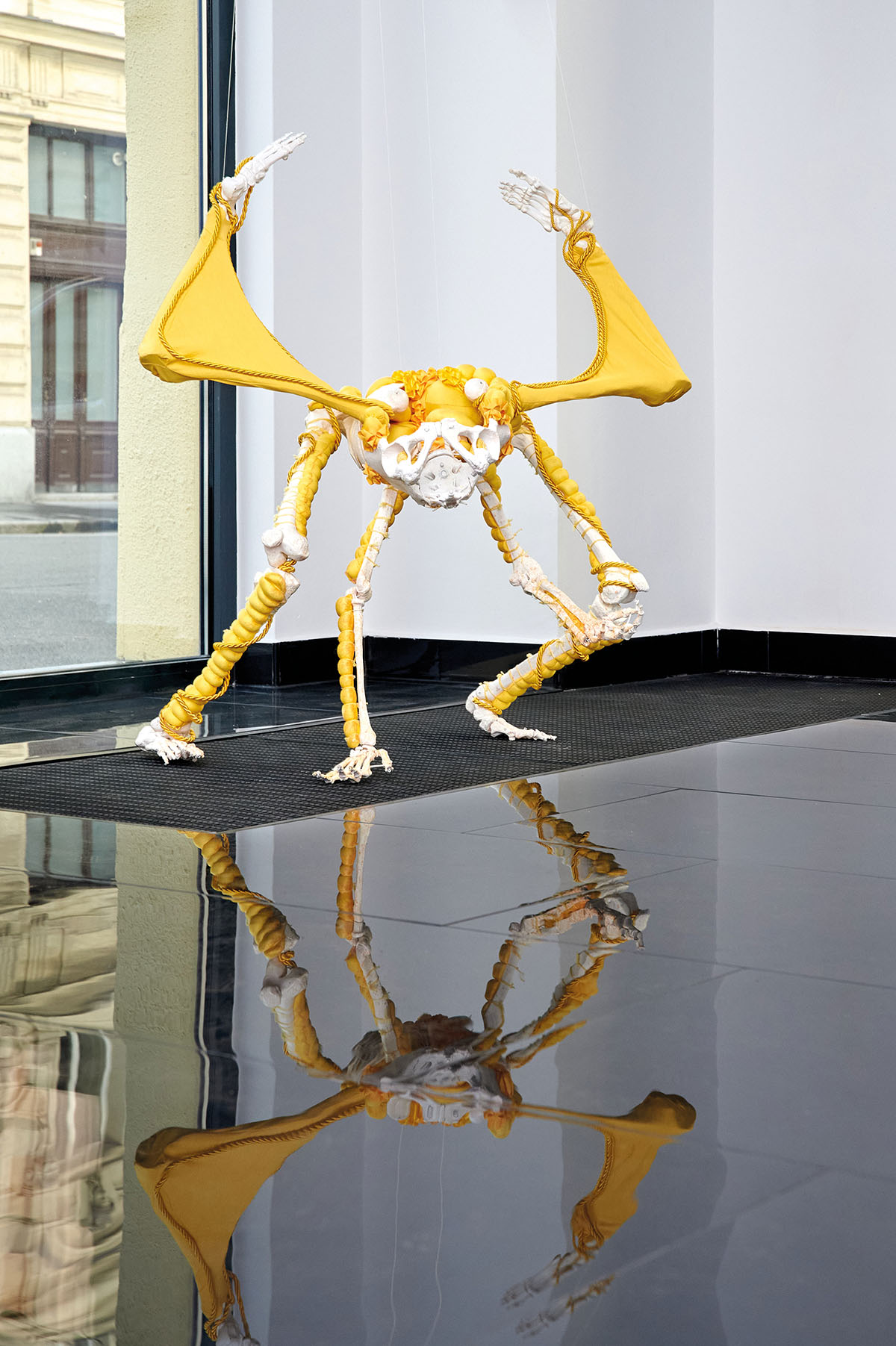 exhibition view: Metamorphosis. Artists (l.–r.): Kata Oelschlägel, Katrin S. Weidhofer