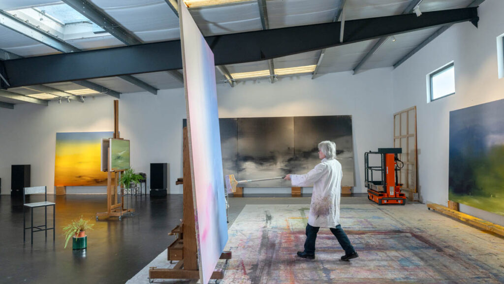 Feng Xiao-Min in his studio. Photo: Nicolas Brasseur