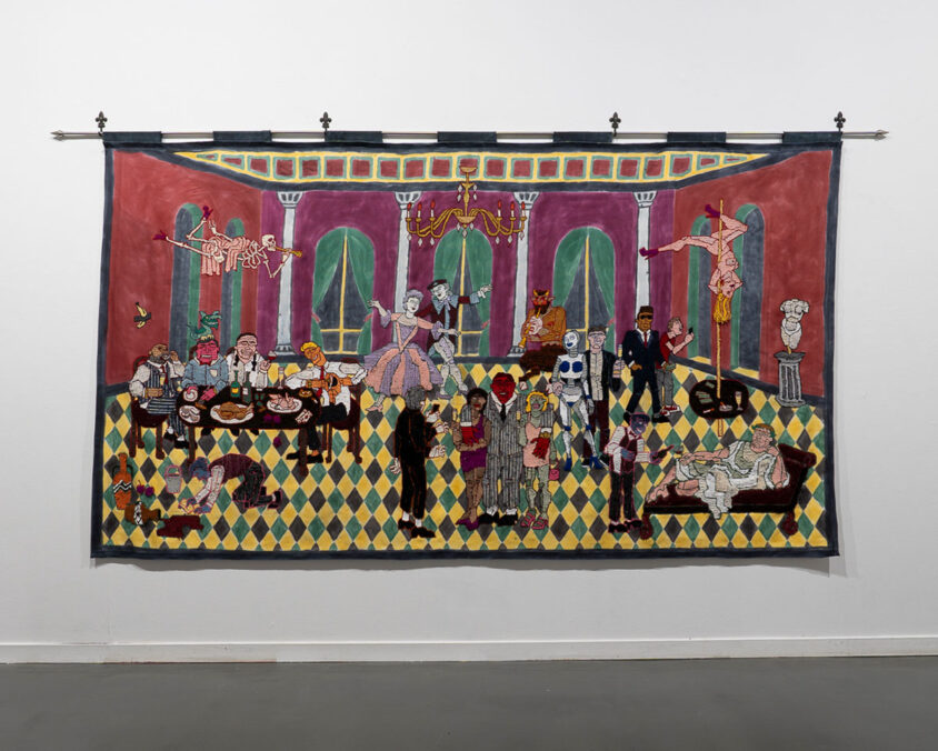 Lillian Morrissey's tapestry "Gala"